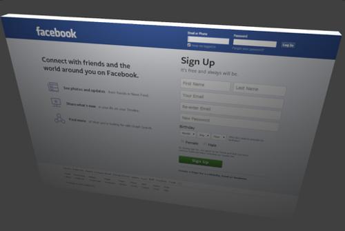 Facebook Page as 3d Postcard  preview image
